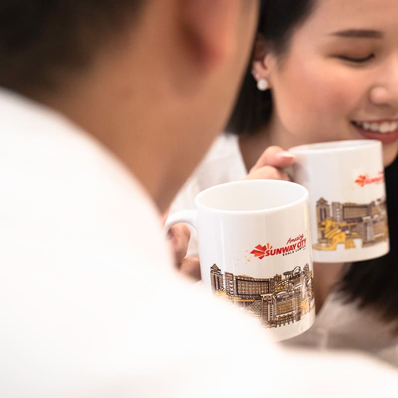 Get yourself a Sunway City Kuala Lumpur mug to enjoy your icy cold or soothing warm beverages!