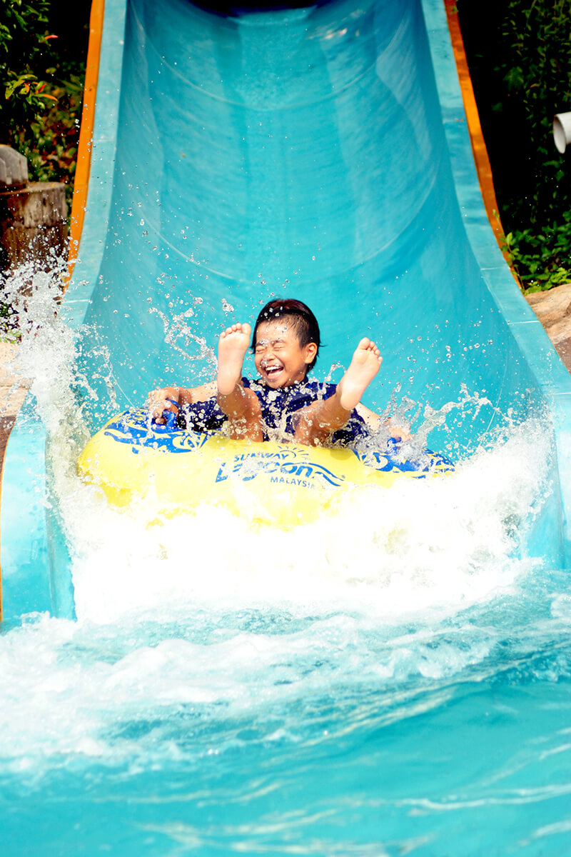 African Pythons water slides, Sunway Lagoon