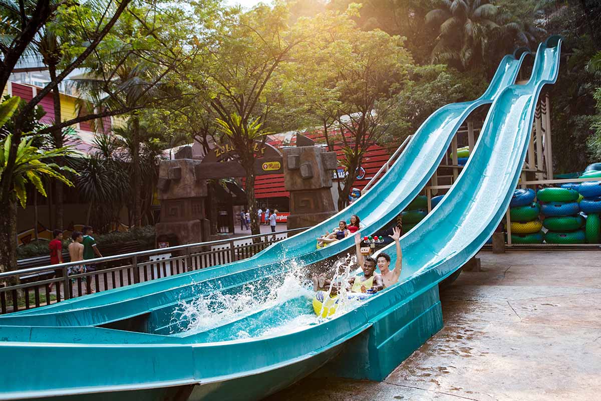 Cameroon Climb water slides, Sunway Lagoon