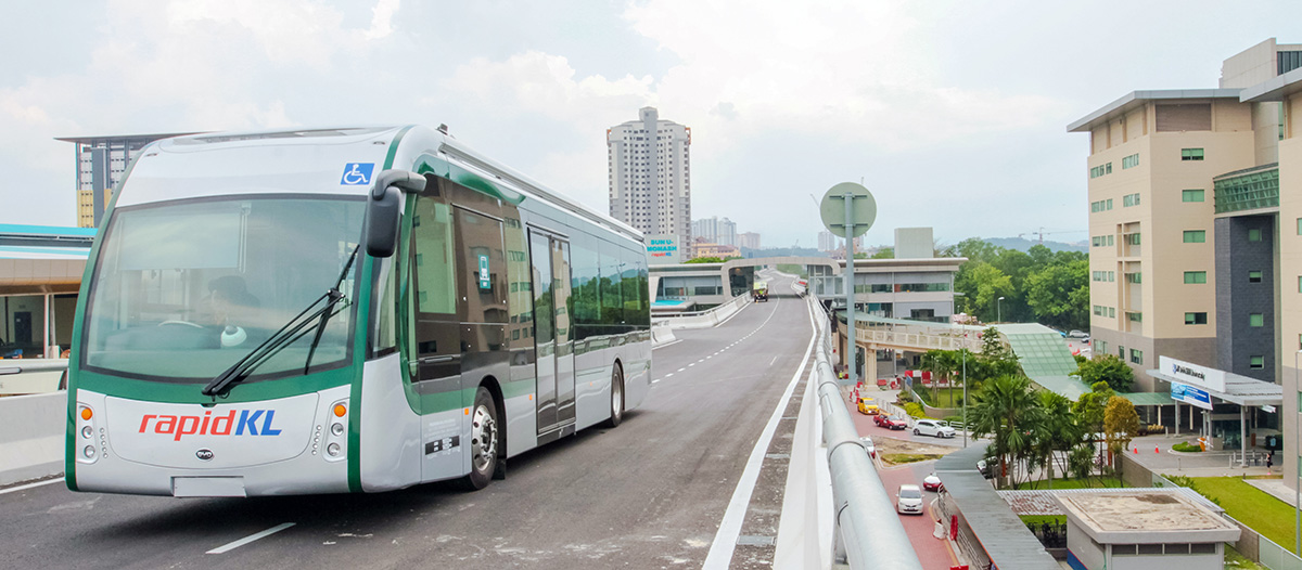 The brt sunway line is linked to seven stations and uses eco friendly electric bus