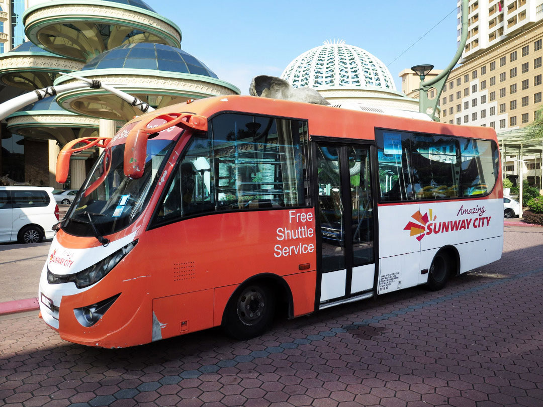 frees shuttle service at sunway city kuala lumpur