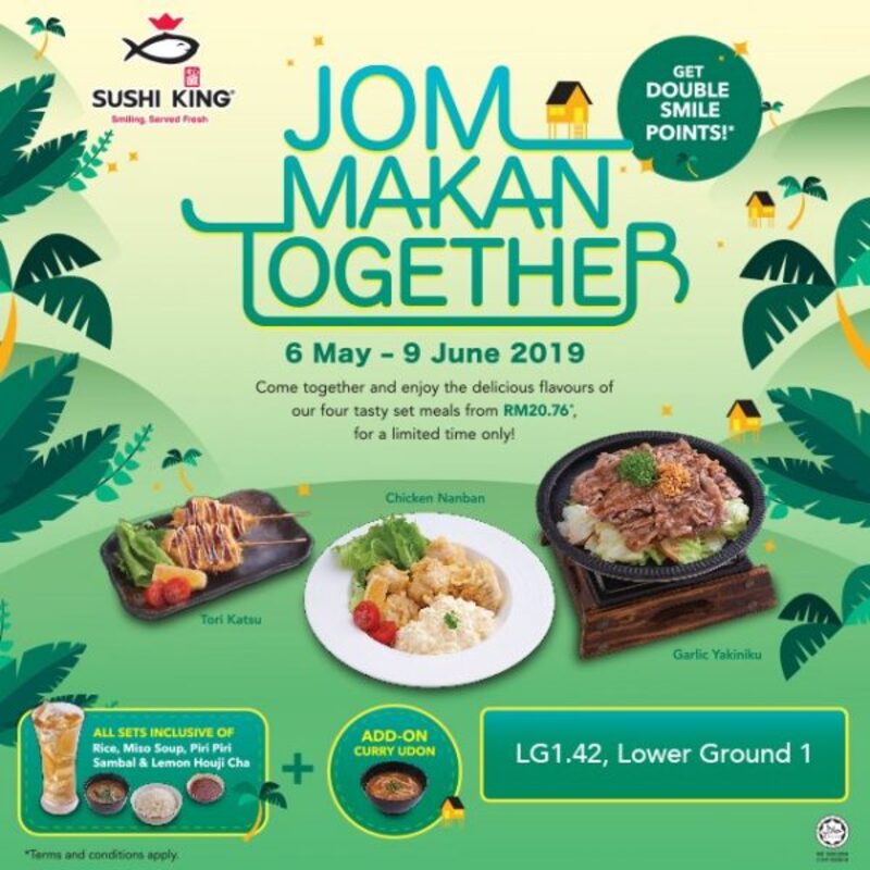 Sushi King, jom makan together