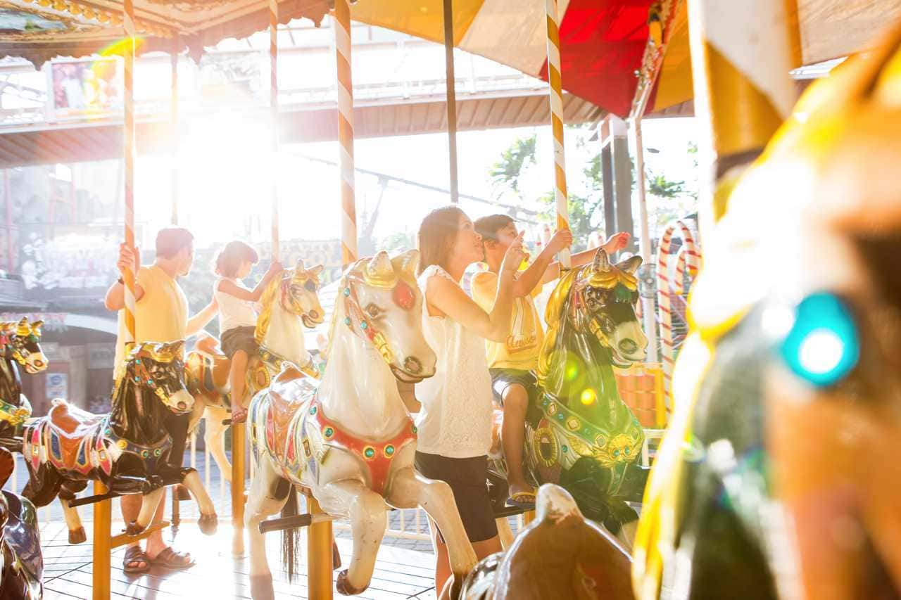 Sunway Lagoon Theme Park - No reindeers spotted, but you can still enjoy a magical ride on the carousel!